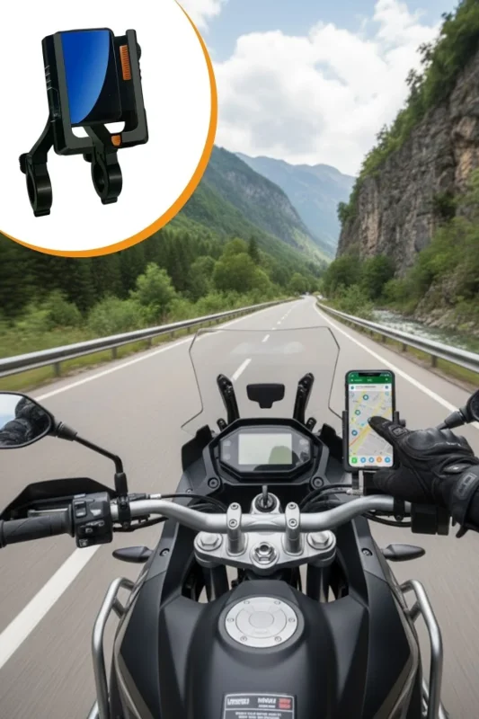 Ergonomik 360° Motosiklet Telefon Tutucu Aparatı