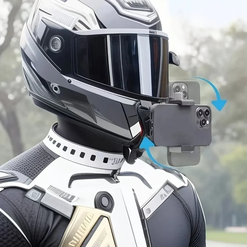 Pratik Kullanım İçin Evrensel Motosiklet Kask Telefon Tutucu Aparatı