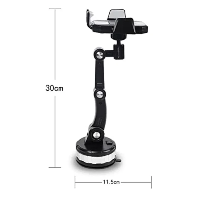 Ergonomik 360 Derece Dönebilen Araç İçi Telefon Tutucu Vantuz