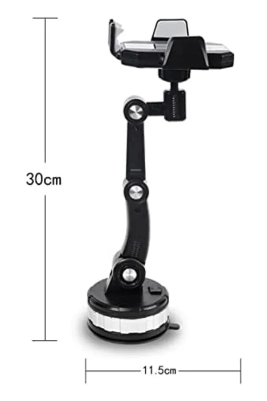 Ergonomik 360 Derece Dönebilen Araç İçi Telefon Tutucu Vantuz