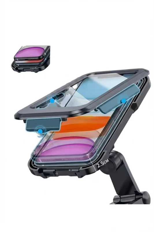 Ergonomik Su Geçirmez Motosiklet Gidon Telefon Tutucu Kılıfı