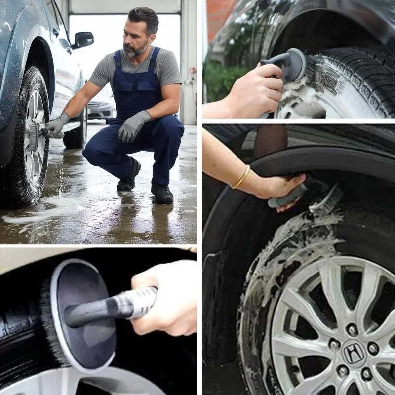 Ergonomik Çok Amaçlı Oto Temizlik Fırçası - Koltuk ve Jant İçin