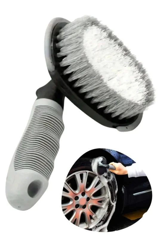 Ergonomik Çok Amaçlı Oto Temizlik Fırçası - Koltuk ve Jant İçin