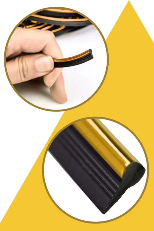 Ergonomik 5 Metre Kolay Uygulama Kauçuk Oto Dekorasyon Şeridi