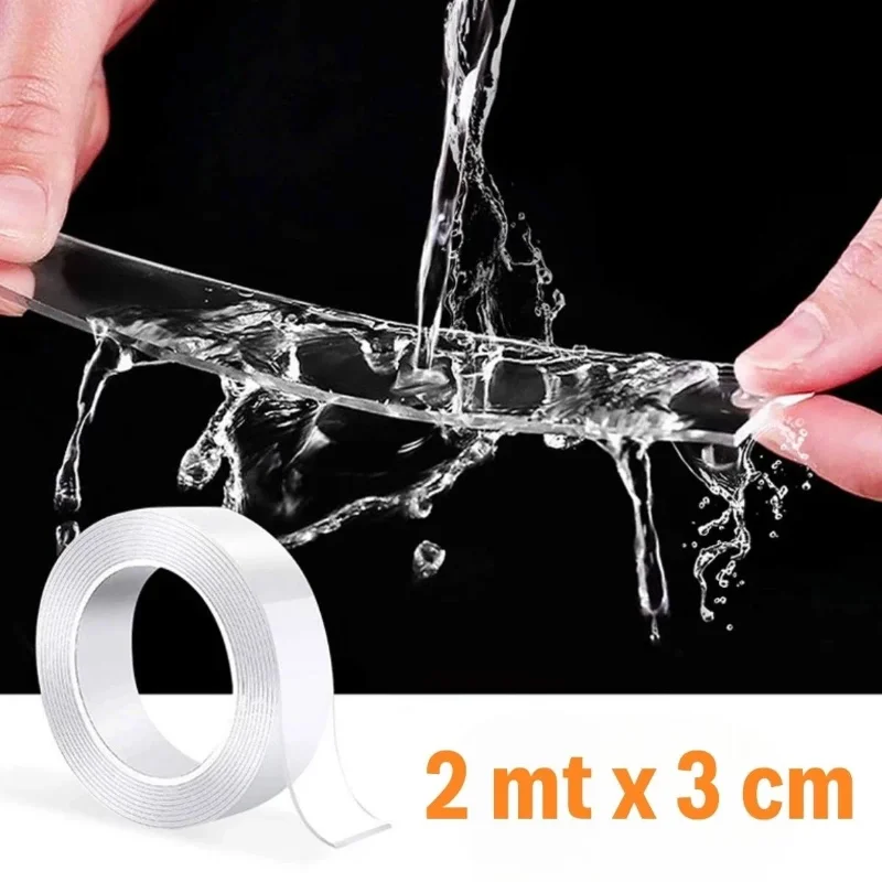 Ultra Dayanıklı Çok Amaçlı Çift Taraflı Nano Bant 2 mt x 3 cm