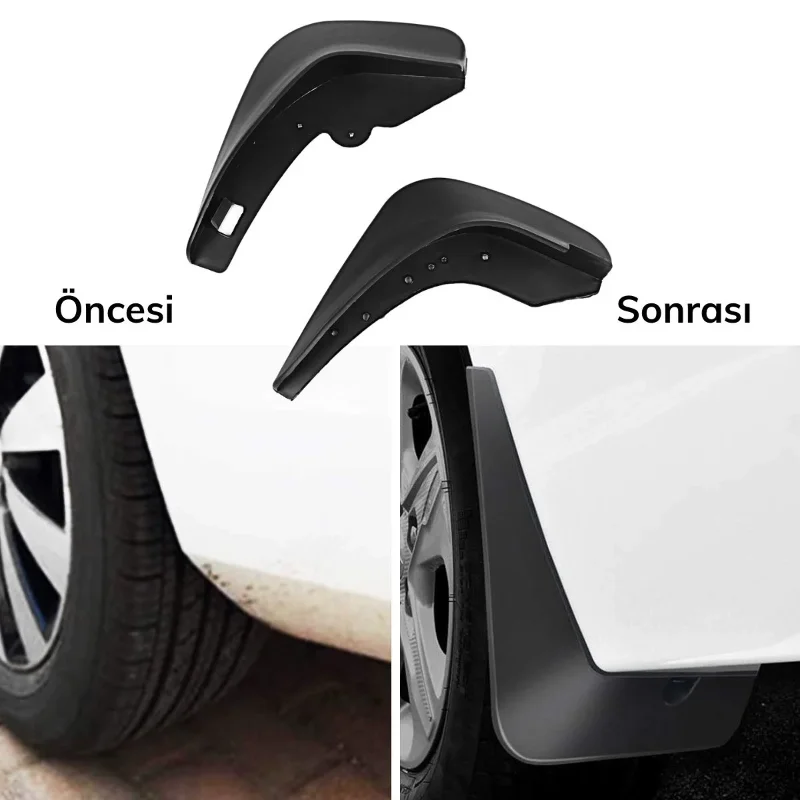 Pratik Kullanım İçin Ergonomik Çamur Önleyici Araba Paçalık Seti 32 x 19 cm