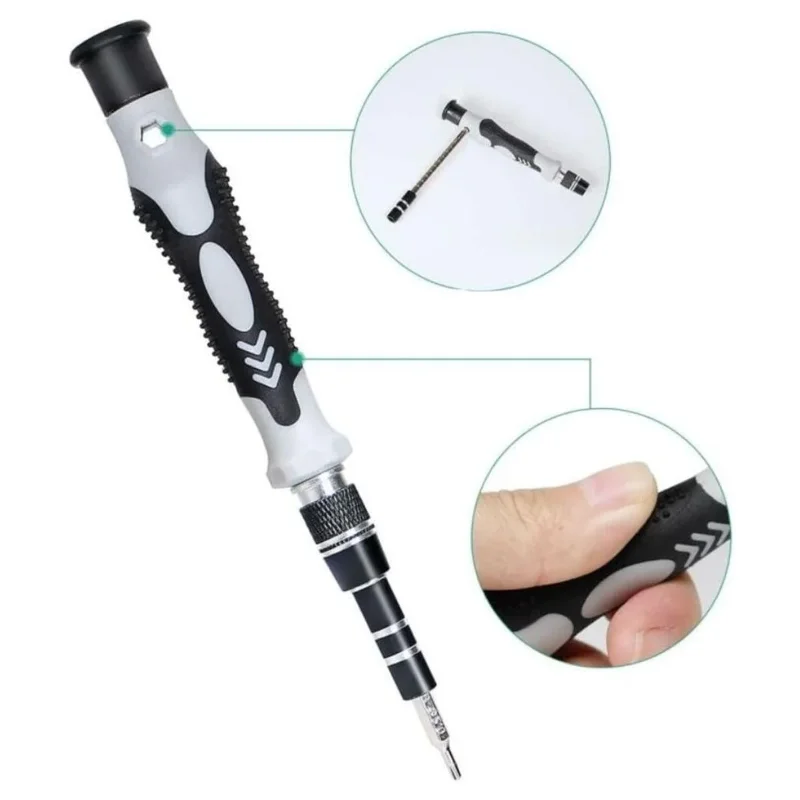 Ergonomik 115 Parça Hassas Tornavida Seti Manyetik Onarım Aracı