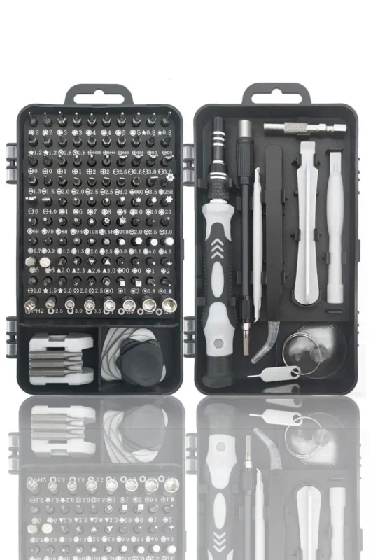 Ergonomik 115 Parça Hassas Tornavida Seti Manyetik Onarım Aracı