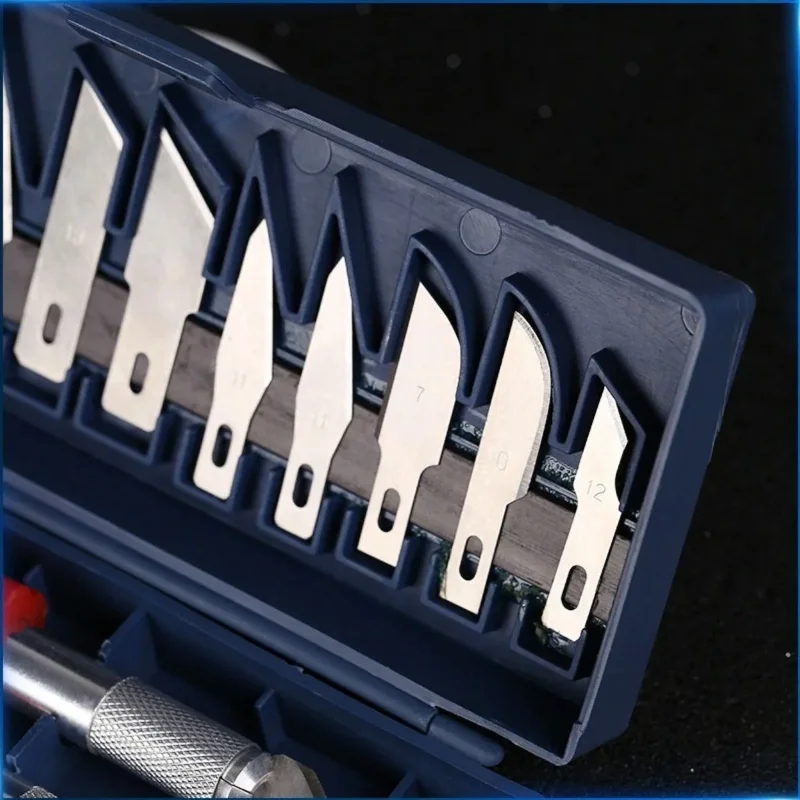 Ergonomik 16 Parça Hobi Gravür ve Oyma Seti ile Maket Bıçak