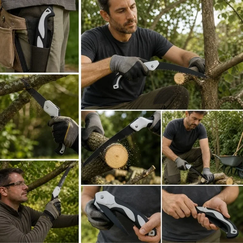 Ergonomik Katlanabilir 53 cm Bahçe ve Kamp Testeresi