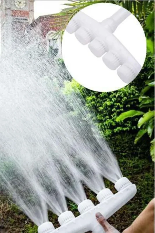 Ergonomik Yüksek Basınçlı 5 Başlı Bahçe Sulama Aparatı