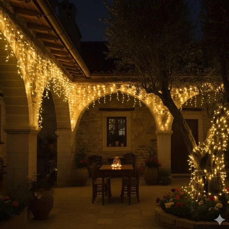 Şık Tasarım Eklemeli 10 Metre Günışığı Renkli Boncuk Led Işık