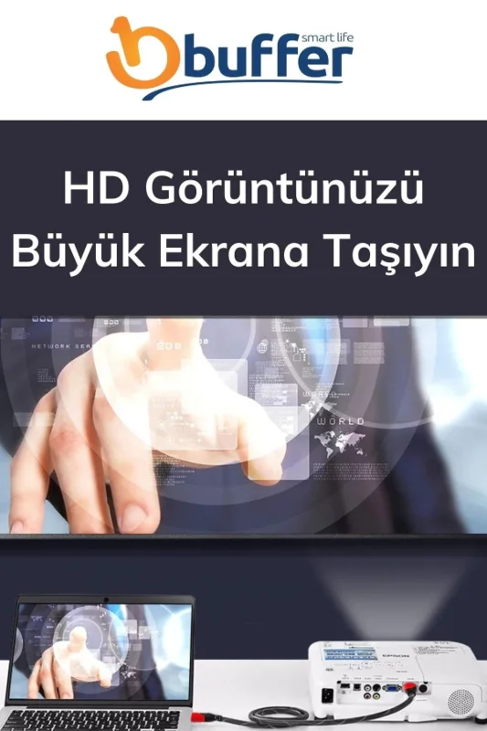 Yüksek Kaliteli 10 Metre HDMI Görüntü ve Ses Aktarım Kablosu