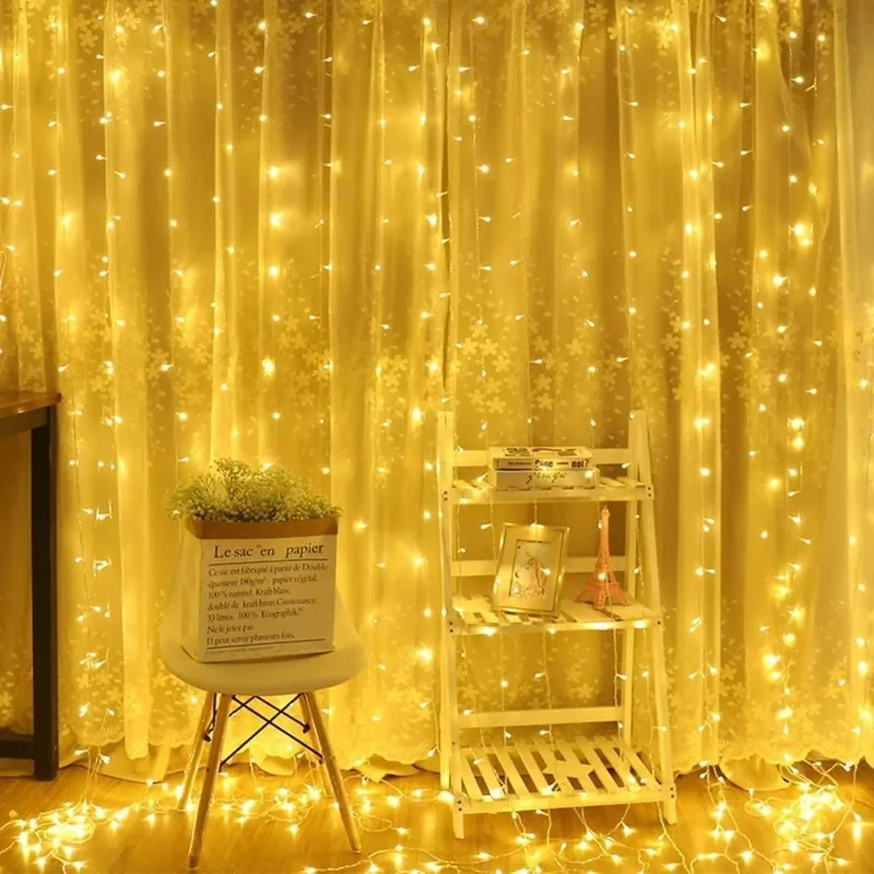 Şık Tasarım 2 x 2 Metre 320 Led Çok Fonksiyonlu Dekoratif Işık Perdesi