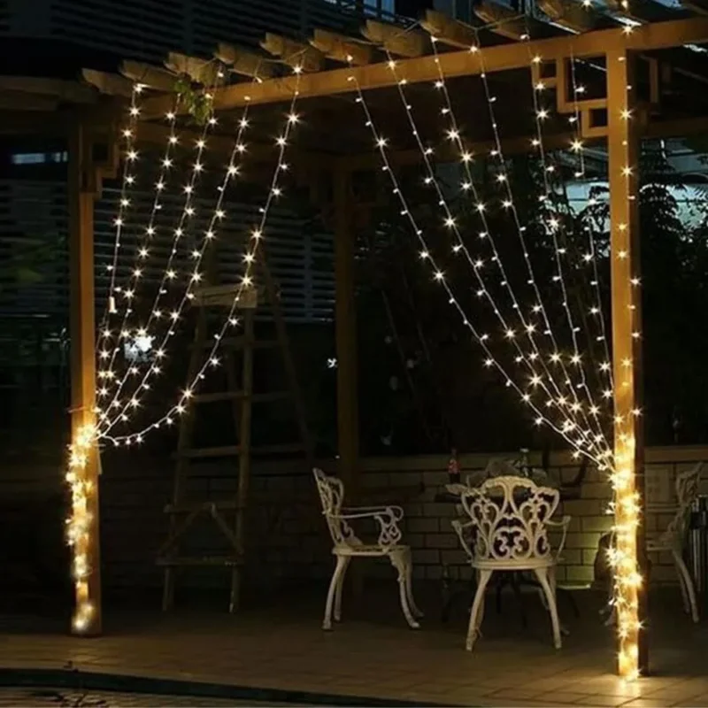 Şık Tasarım 2 x 2 Metre 320 Led Çok Fonksiyonlu Dekoratif Işık Perdesi