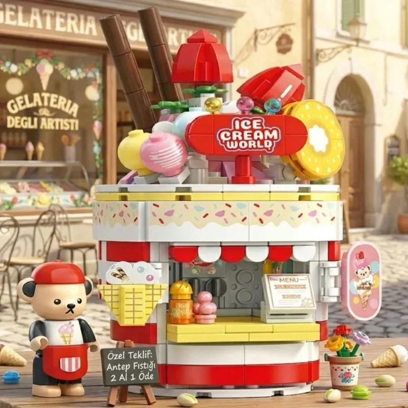 Eğlenceli Teddy Dondurma Salonu 369 Parça Oyun Seti