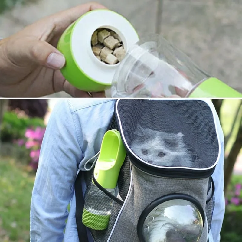Ergonomik Sızdırmaz Seyahat İçin Taşınabilir Evcil Hayvan Su Kabı 380 ML