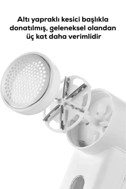Ergonomik Kablosuz Tüy Temizleme Makinesi 2 Hızlı 6 Bıçaklı