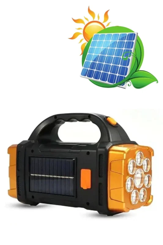 Çok Amaçlı Taşınabilir Güneş Enerjili 38 W LED Lamba