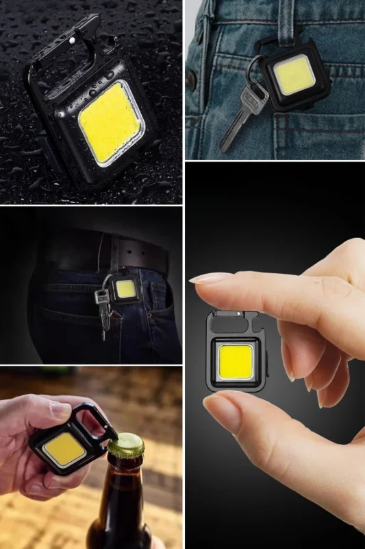 Ergonomik Çok Amaçlı Mini Led Kamp Feneri ve Açacak