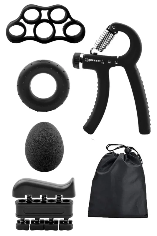 Ergonomik 5 Parça El ve Kol Güçlendirme Egzersiz Aletleri Seti