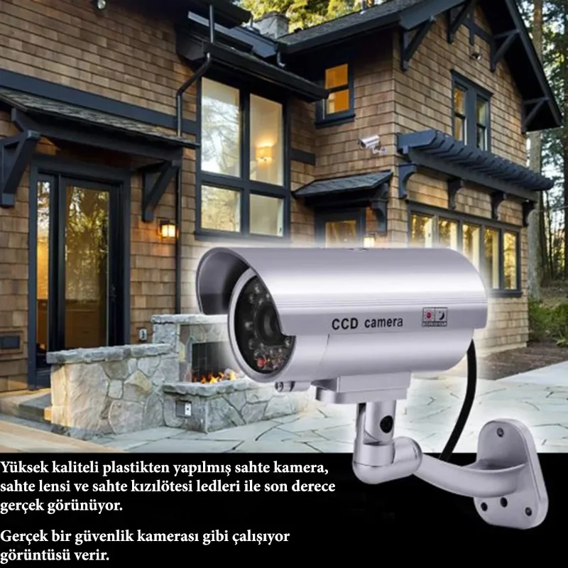 Gerçekçi Görünümlü Dış Mekan Güvenlik Kamerası Taklidi