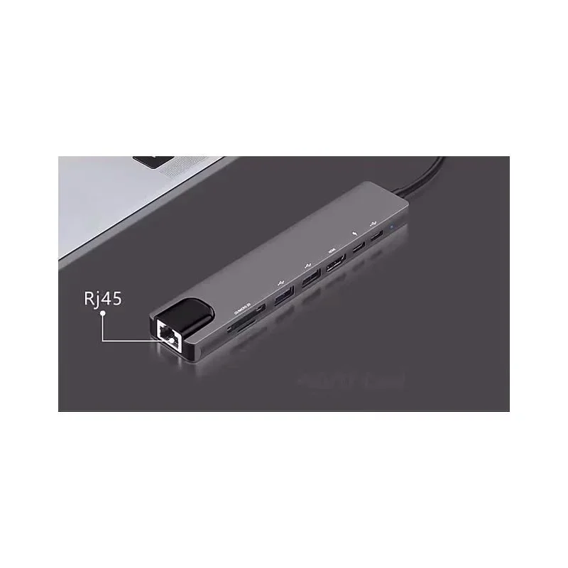 Ergonomik Çok Amaçlı USB-C Alüminyum Dönüştürücü Hub