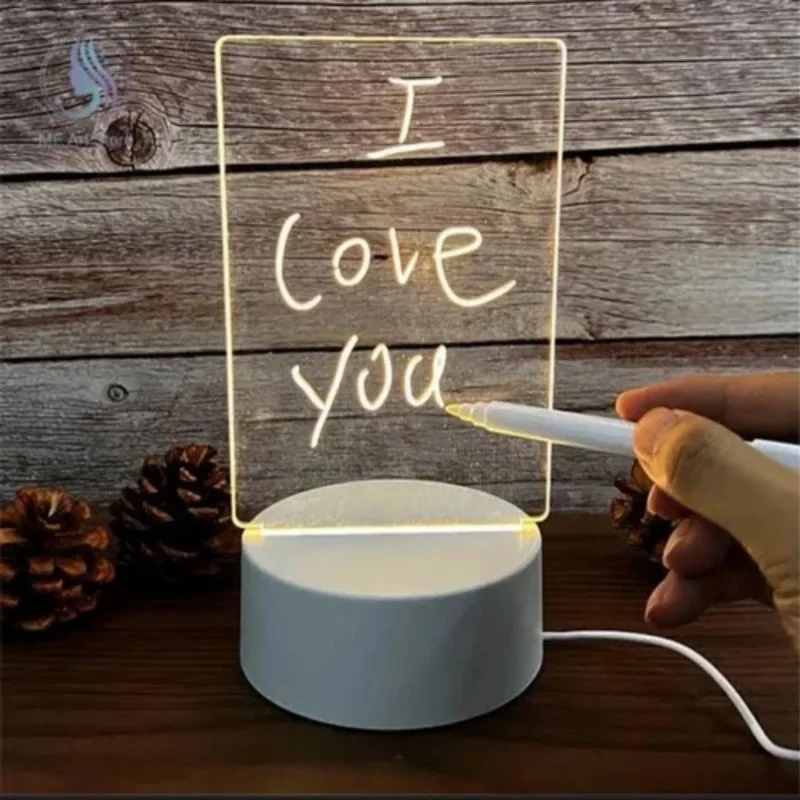 Yaratıcı Tasarım LED Kalemli Silgili 3 D Lambası