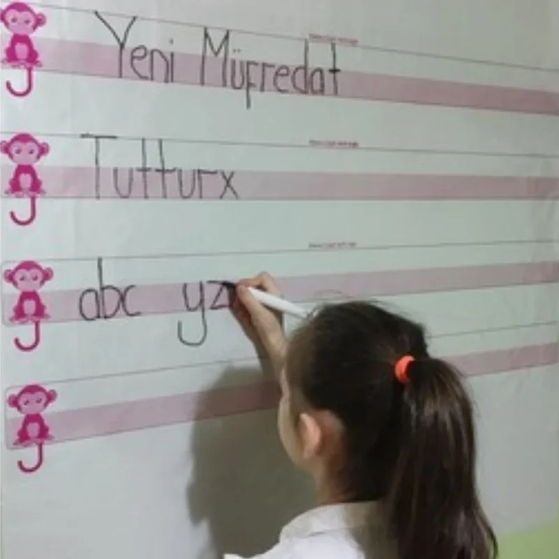 Pratik Kullanım İçin Statik Yapışkanlı İz Bırakmaz Yazı Tahtası 100 x 56 cm