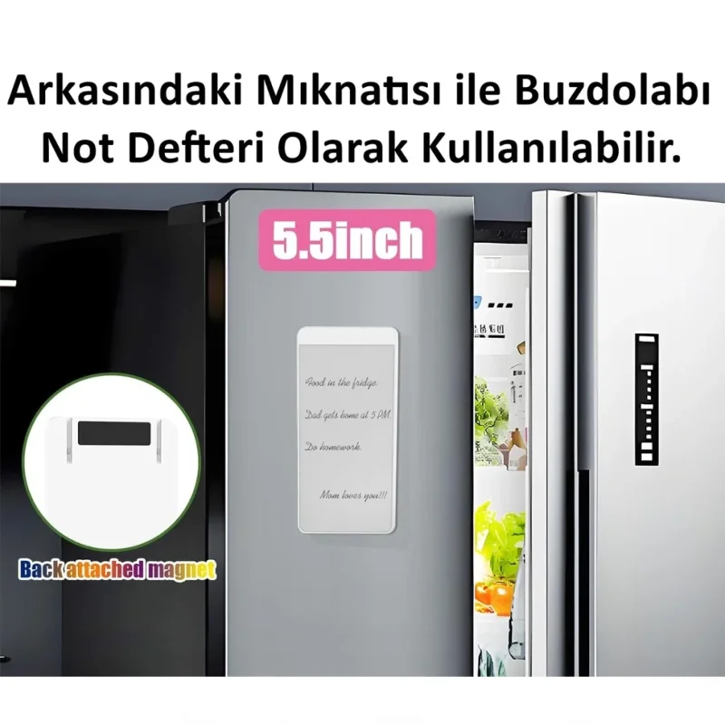 Mini Manyetik Sihirli Yazı Tahtası 5,5 inç - 14 cm