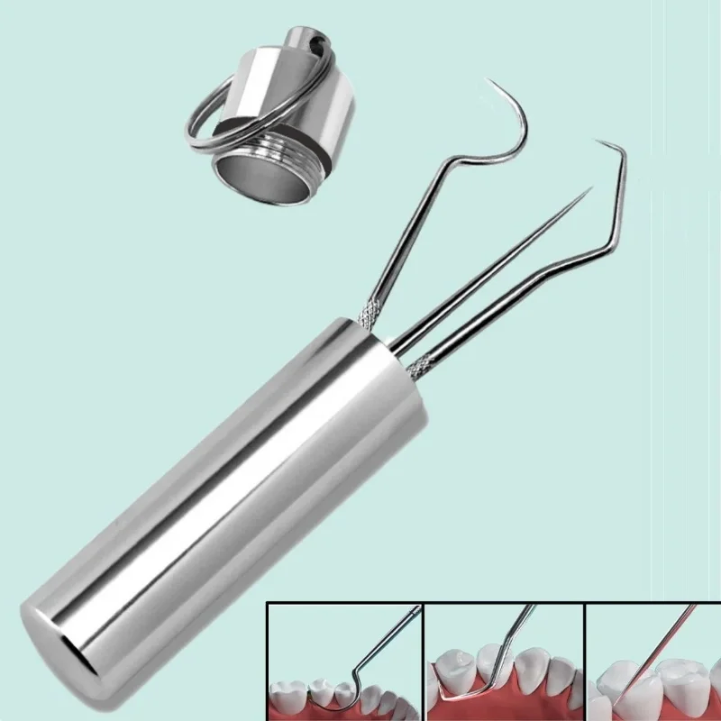 Ergonomik Paslanmaz Çelik Diş Tartar Temizlik Seti 7 Parça