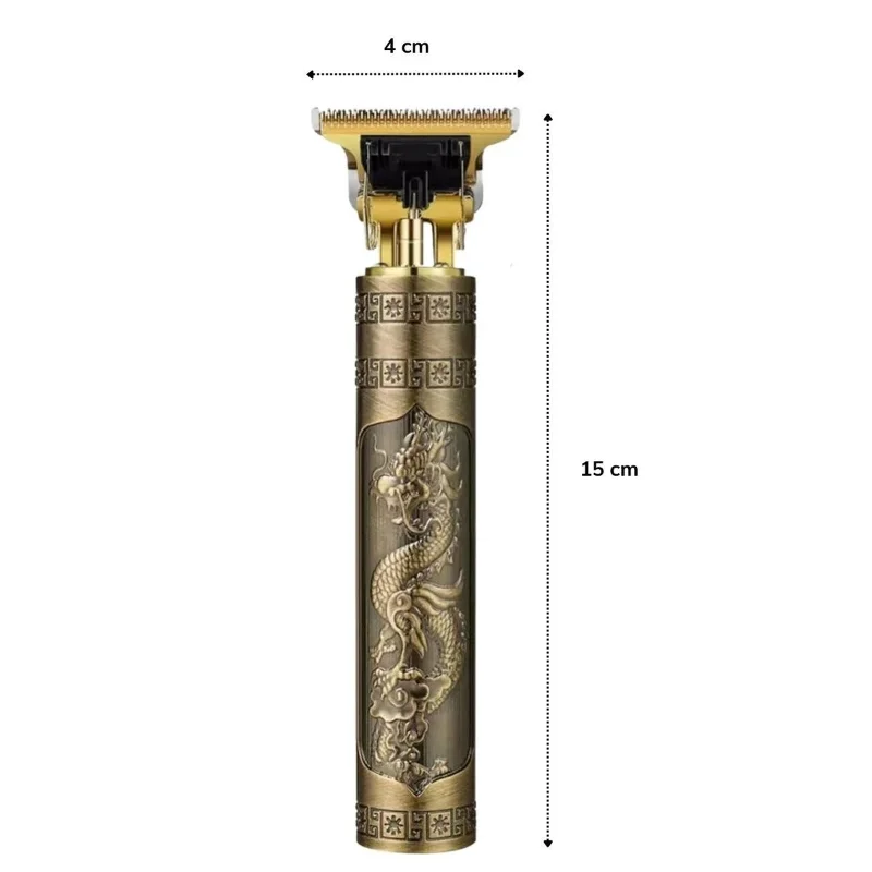 Ergonomik Vintage Tasarım 4 Başlıklı USB Şarjlı Tıraş Makinesi