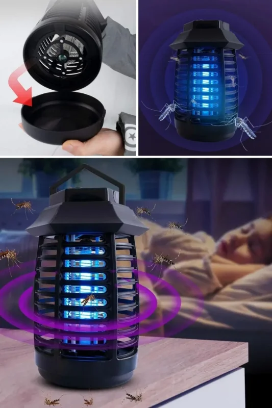 Ergonomik Taşınabilir UV Işıklı Sinek Öldürücü Cihaz 2 W