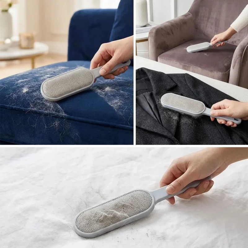 Ergonomik Kadife Tüy Temizleme Fırçası - Çok Amaçlı Koltuk Halı Aparatı