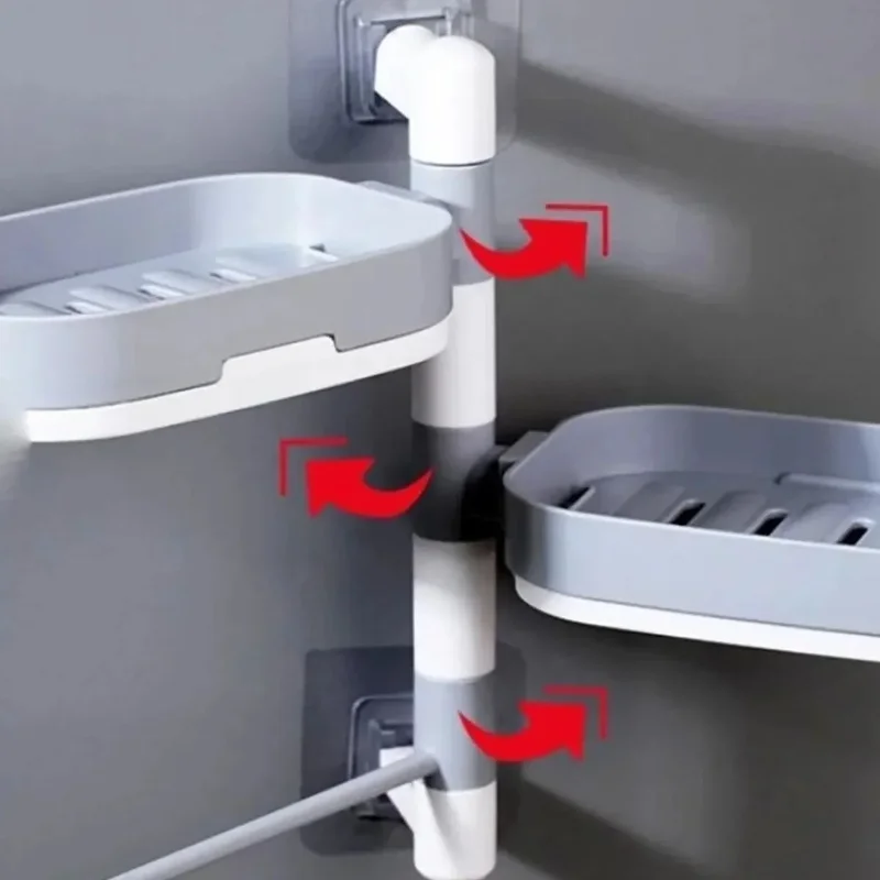 Şık Tasarım Çoklu Sabunluk Sızdırmaz Fonksiyonel Banyo Aksesuarı