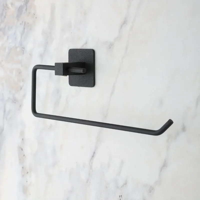 Ergonomik Yapışkanlı Siyah Metal Rulo Havluluk Aparatı
