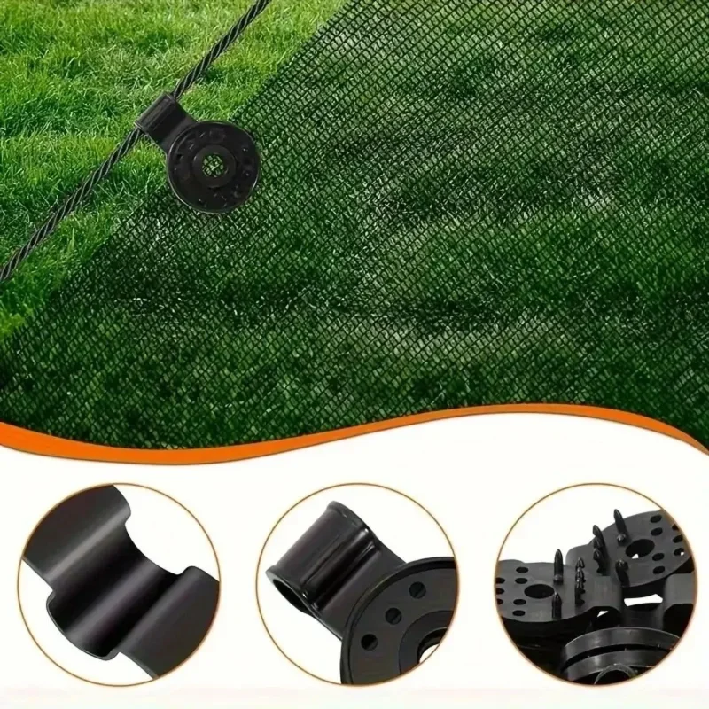 Dayanıklı Güneşlik Sabitleme Klipsleri Seti 10 Adet Plastik Kelepçe