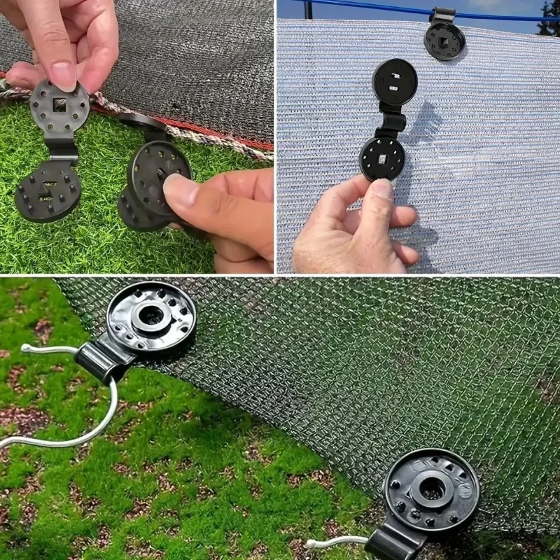 Dayanıklı Güneşlik Sabitleme Klipsleri Seti 10 Adet Plastik Kelepçe