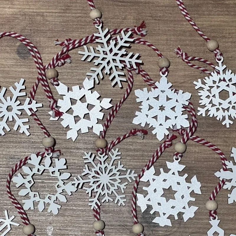 Şık Tasarım Doğal Ahşap Yılbaşı Ağaç Süsü 15 cm