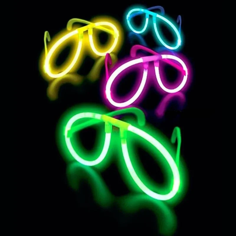 Fosforlu Neon Gözlük 12'li Set ile Parti Eğlencesi