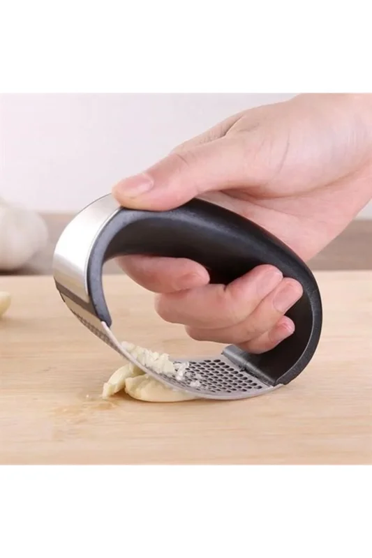 Yüksek Kaliteli Ergonomik Paslanmaz Çelik Sarımsak Ezici Alet