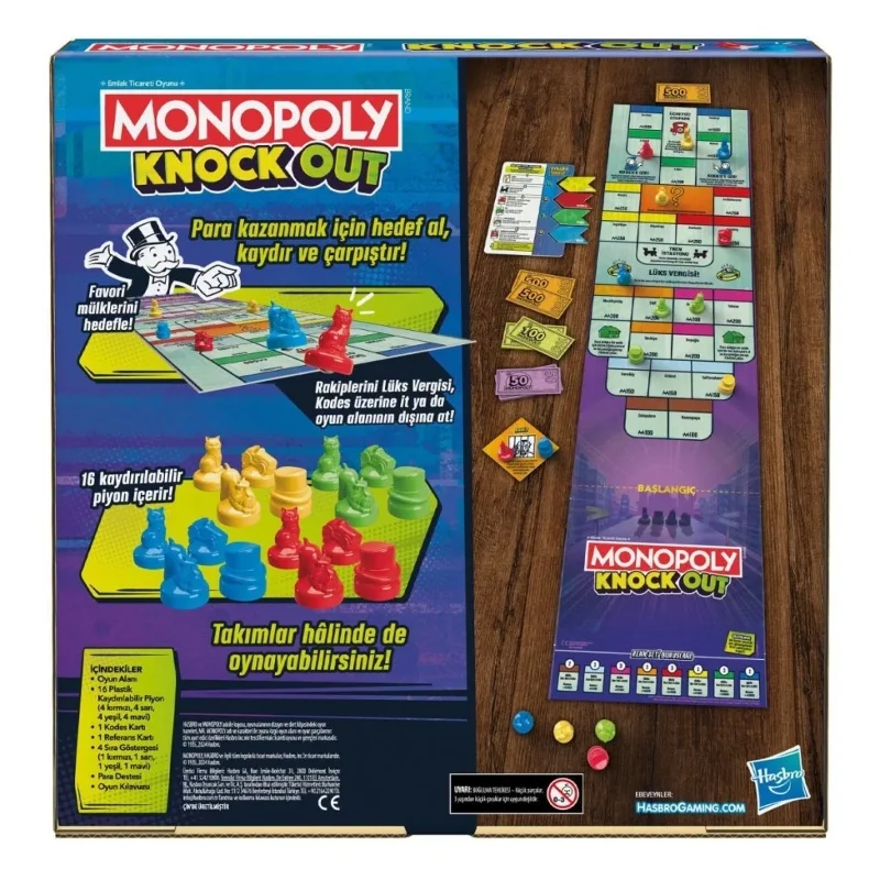 Eğlenceli Monopoly Knock Oyun Seti 1 Adet