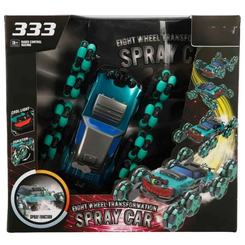 Uzaktan Kumandalı Drift Arabası 8 Tekerlekli USB Şarjlı Işıklı – 3. görsel