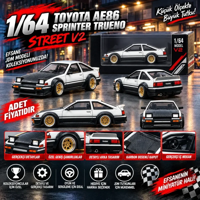 Kaido Street V2 Toyota AE86 Sprinter Trueno 1 Adet