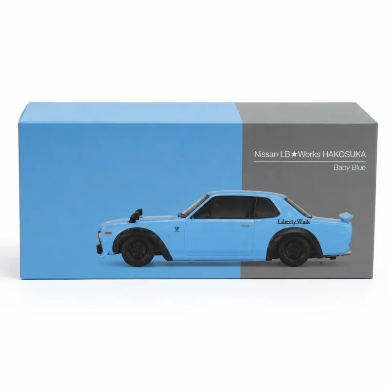Nissan LB Works HAKOSUKA Baby Blue 1:64