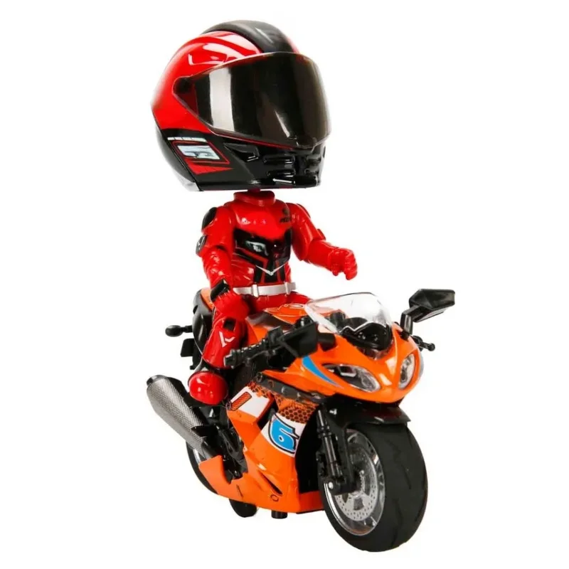 Sesli Işıklı Çek Bırak Motosiklet 1:14 Ölçekli Oyun Aracı