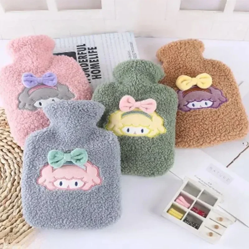 Sevimli Kız Figürlü Yumuşak Polar Peluş Sıcak Su Torbası 1 Litre