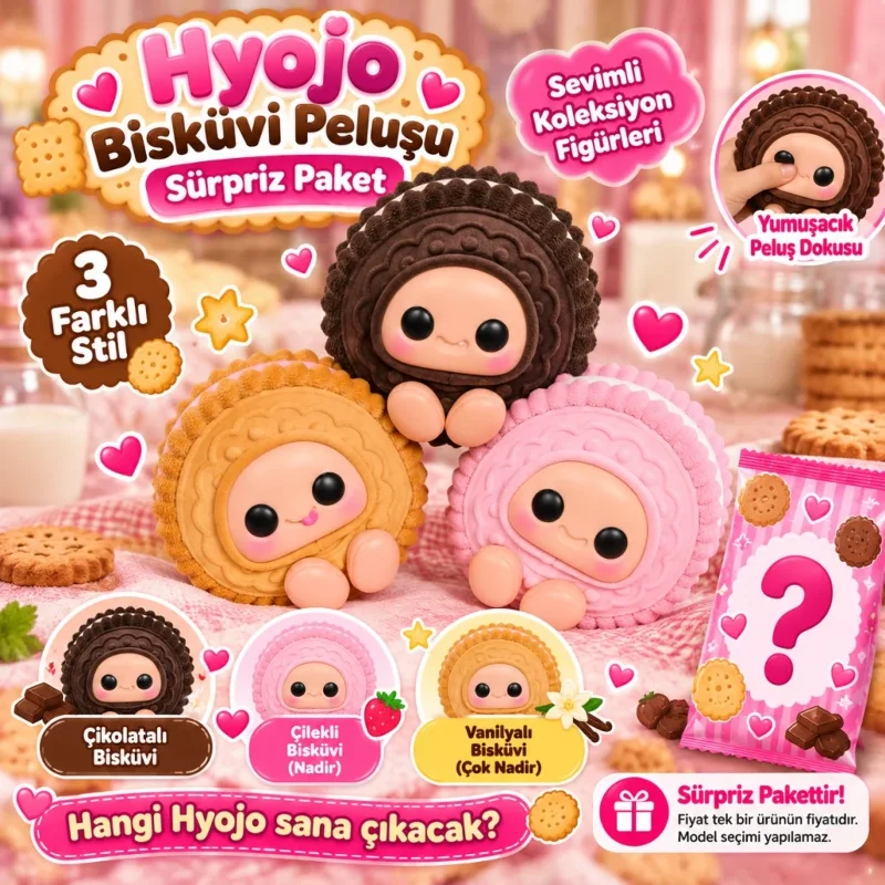 Sürpriz Paket Bisküvi Peluş 1 Adet