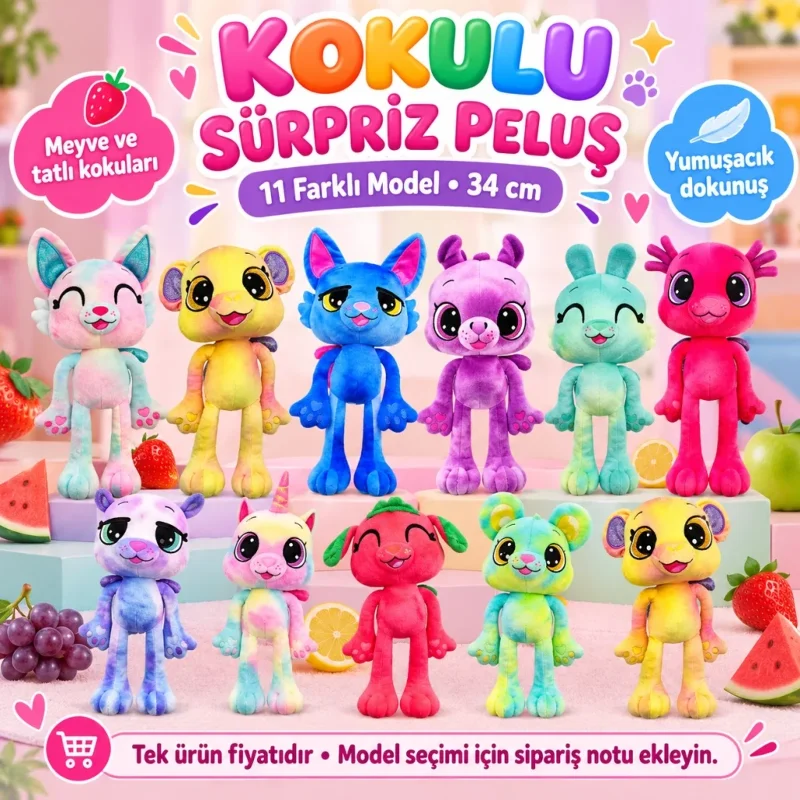 Sevimli Kokulu Peluş Oyuncak 1 Adet