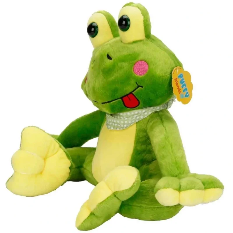 Sevimli Oturan Peluş Kurbağa 30 cm